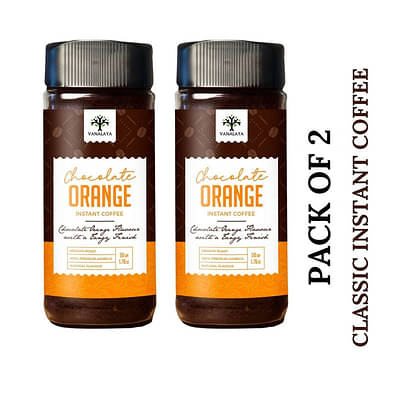 Chocolate Orange Instant Coffee Chocolate Orange Flavoured Coffee 50Gm Pack Of 2 image