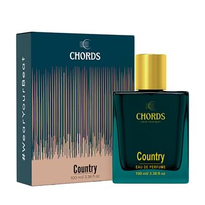 Chords Country Eau De Liquid Parfum |Unisex | Citrusy & Smoky | Top Notes: Orange, Grapefruit, Smoky Musk | Middle Notes: Herbal Vetiver | Base Notes: Tobacco, Vanilla, Cedar, Agarwood | 100Ml image