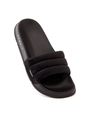 Chupps Clod cozy Black Women's Casual Slider & Flipflop image