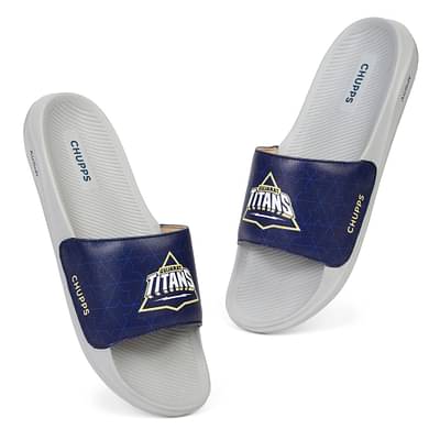 Chupps Men'S Official Gujarat Titans Quilted Gt Sliders image