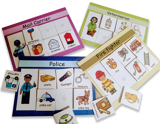 Community Helper And Their Tools Sorting Activity image
