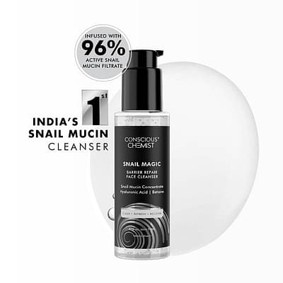 Conscious Chemist Snail Magic Barrier Repair Low Ph Gel Cleanser With Korean Snail Mucin Concentrate (100Ml) image