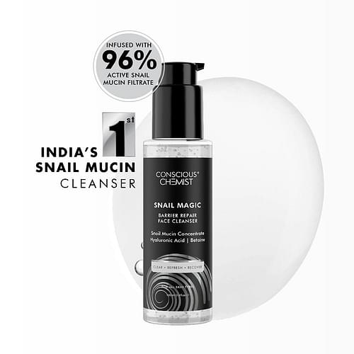 Conscious Chemist Snail Magic Barrier Repair Low Ph Gel Cleanser With Korean Snail Mucin Concentrate (100Ml) image