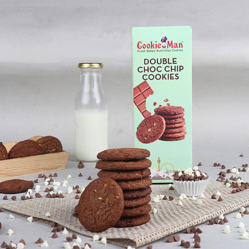 Cookieman Double Choco Chip Cookies (150Gm) image