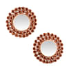 Copper Rose Mirror Wall Decor Set Of 2