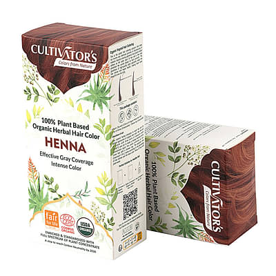 Cultivator'S Organic Hair Colour - (Henna) - Natural Henna Powder Without Chemical- Henna Powder For Hair - Organic Herbal Hair Colour For Women And Men - Ammonia Free Henna Powder image