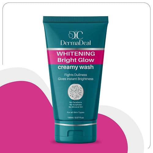 Dermadeal Whitening Bright Glow Creamy Wash 150Ml image