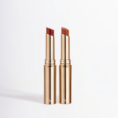 Diam Beauty Mini Glass Tint Balm Duo - Cinnamon & Cocoa Rosey Brown & Warm Brown (6Gm) image