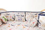 Dino Friend - Quilted Cot Bumper