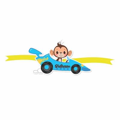 Doxbox Magnet Rakhi - Racing Monkey image