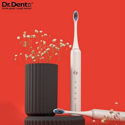 Dr.Dento Pro Series Sonic ELectric Toothbrush - Pearl White