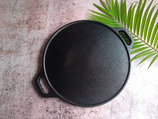 Earthbound Cast Iron Double Handle Dosa Tawa 12 inch image