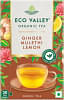 Eco Valley Organic Green Tea - Ginger Mulethi Lemon - 30 Tea Bags