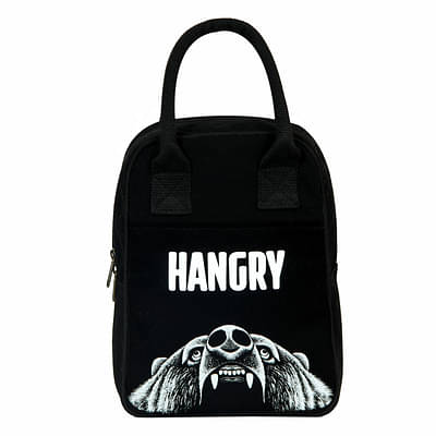 Ecoright Ecoright Printed Lunch Bag - Angry Hangry Polar Black image