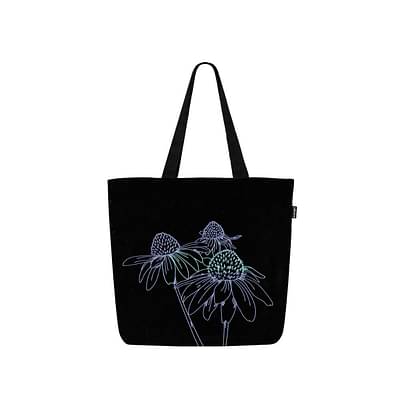 Ecoright Large Zipper Tote Bag - Night Garden image