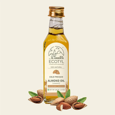 Ecotyl | Cold Pressed Almond Oil - Sweet | For Haircare & Skincare | 100ml image