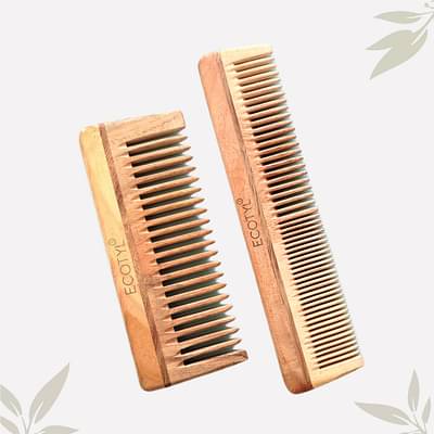 Ecotyl Neem Wood Comb - Set Of 2 image