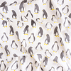 Elementary 100% Organic Muslin Cotton Reversible Dancing Penguin Dohar Blanket (140*100Cm)