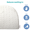 Elementary Premium Memory Foam Pregnancy Wedge Pillow With Removable Cover - White