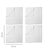 Elementary Reusable Muslin Cotton Large Square Nappies (Pack Of 4) - Snowy White