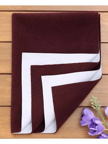 Elementary Smart Dry Waterproof Bed Protector Sheet Large - Maroon image