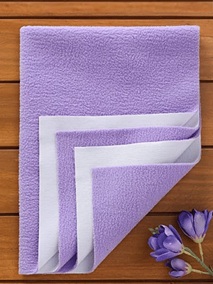 Elementary Smart Dry Waterproof Bed Protector Sheet Small - Lilac image