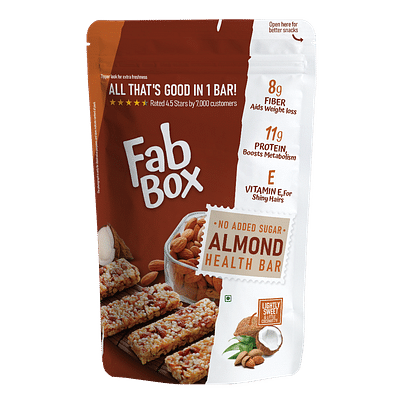 FabBox Almond Health Bar - 120g image