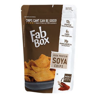 FabBox High Protein Soya Chips 210g - Pack of 2 image