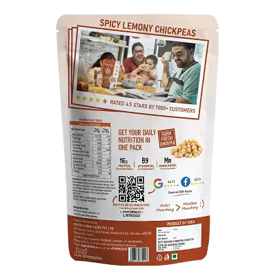 FabBox Spicy Lemony Chickpeas 140g - Pack of 2 image