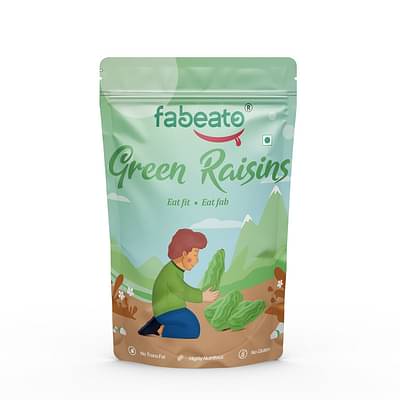 Fabeato Natural Premium Seedless Green Raisins 250 Gm image