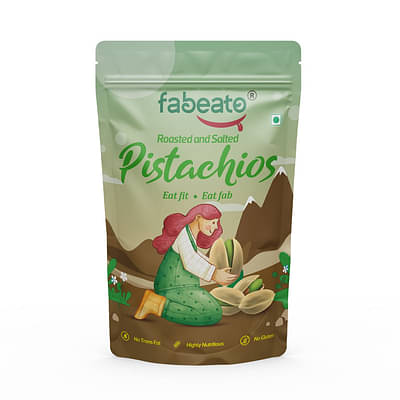 Fabeato Premium Roasted & Salted Pistachios 500 Gm image