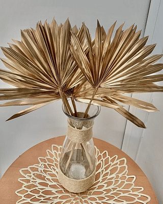Fan Palm Spear Golden-Set Of 10 image