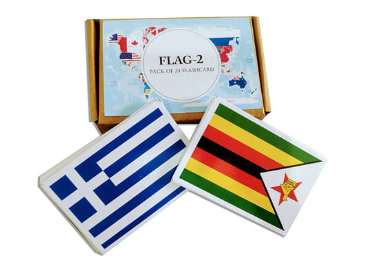 Flags Part 2 Flashcards- Pack Of 24 image