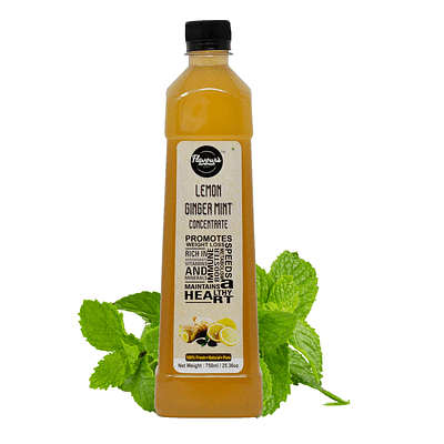 Flavours Avenue Lemon Ginger Mint Juice Concentrate, 750Ml image