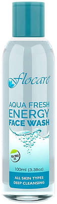 Flocare Aqua Fresh Energy Face Wash (Face Cleanser) |Pack Of 2 | 100 Ml Each image