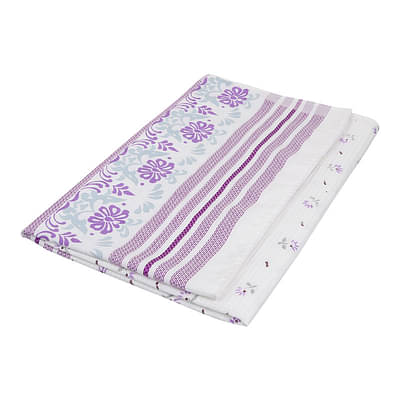 Floral Bath Towel - Stitched Border image