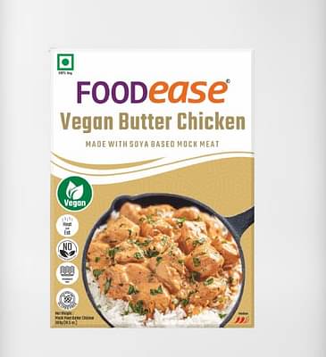 Food Ease - Vegan Butter Chicken With Rice, 425Grams - 225Gms Gravy, 200Gms Long Grain Basmati Rice [Pack Of 1] image