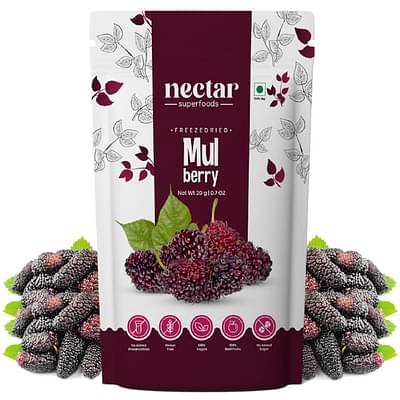 Freeze Dried Mulberry By Nectar Superfoods | 20 Gram Pouch | Pack Of 1 Nos image