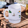 Frosted Mug003 | Gathari Frosted Mug | 350 ml Coffee Mug | Sturdy & Durable | Glass mug with Handles Large Serving Coffee Cup | Not Microwave Safe | Tea, Coffee, Milk, Latte