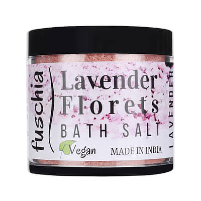 Fuschia Lavender Florets Bath Salt - 100 Gm image