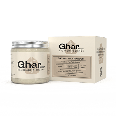 Ghar Soaps Organic Wax Powder For Hair Removal (100G) image
