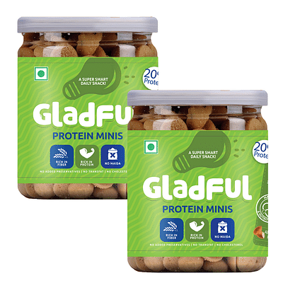 Gladful Almondy Protein Mini Cookies (150Gm Pack Of 2) image