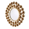 Gold Rose Mirror Wall Décor Set Of 2