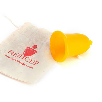 Goli Soda Her Cup Reusable Menstrual Cup For Women - Yellow image