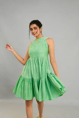 Green 2 Layered Dress image