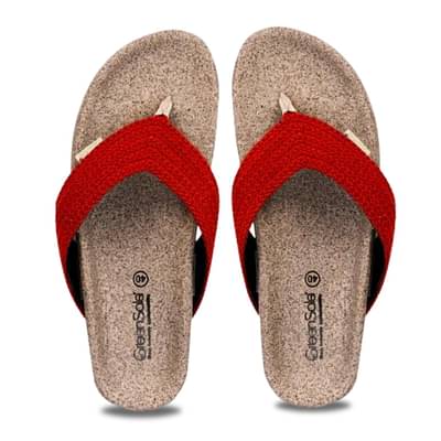 Greensole Cherry Crush Womens Sandal Thong -Red image