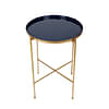 Grey & Gold Foldable Table Set of 2