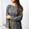 Grey Yellow Shibori Co-Ord Set