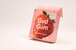 Gud Gum- Natural Chewing Gum- Strawberry Flavour- Sugar Free, Biodegradable- Pack of 4 (60 chewing gums)