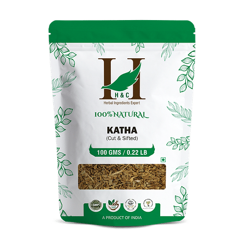 H&C Katha Cut & Sifted | Herbal Tea Ingredient | Pack Of 2 | 120 Gm Each image